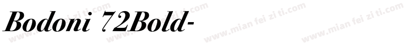 Bodoni 72Bold字体转换
